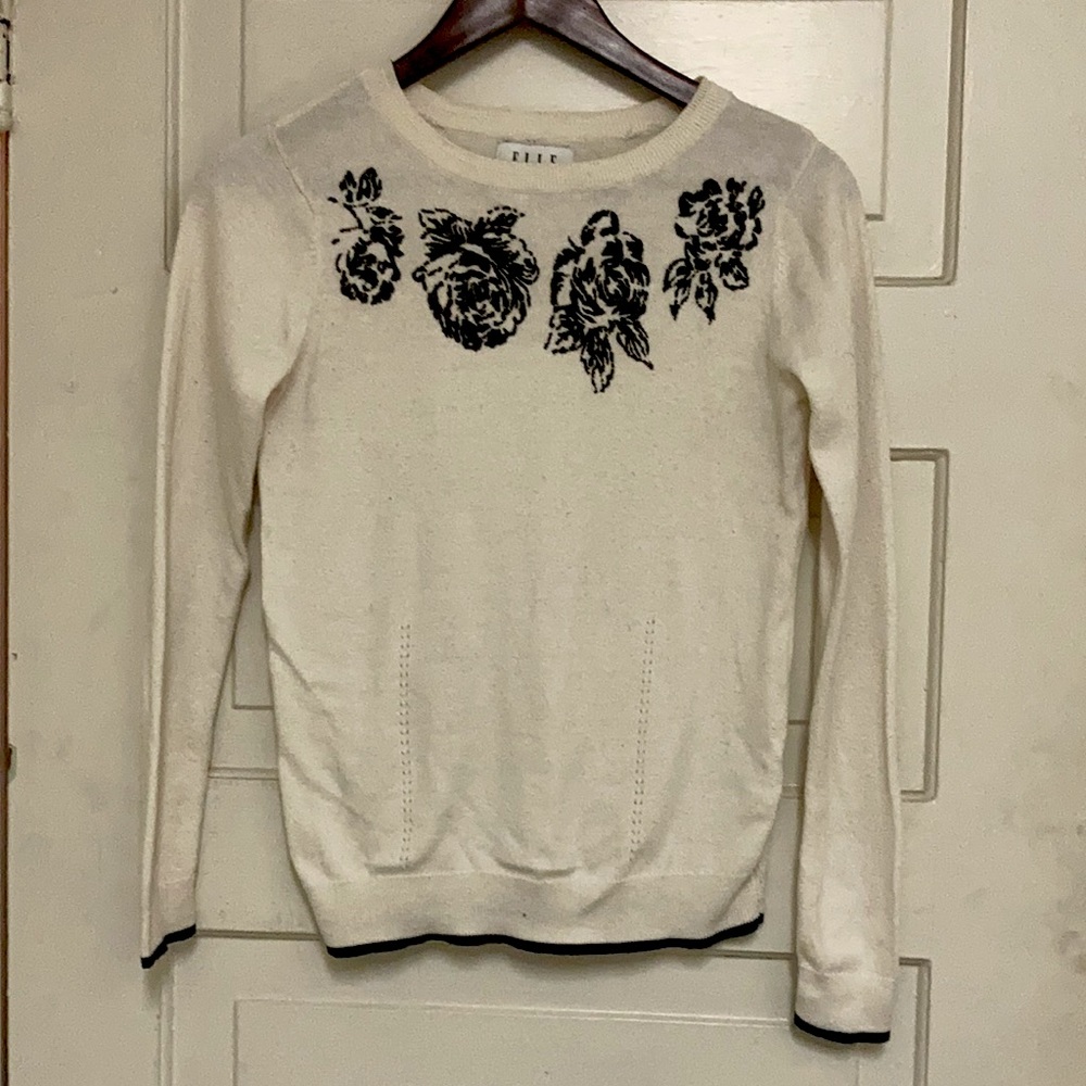 Pinup Rockabilly Rose sweater - Picture 1 of 4